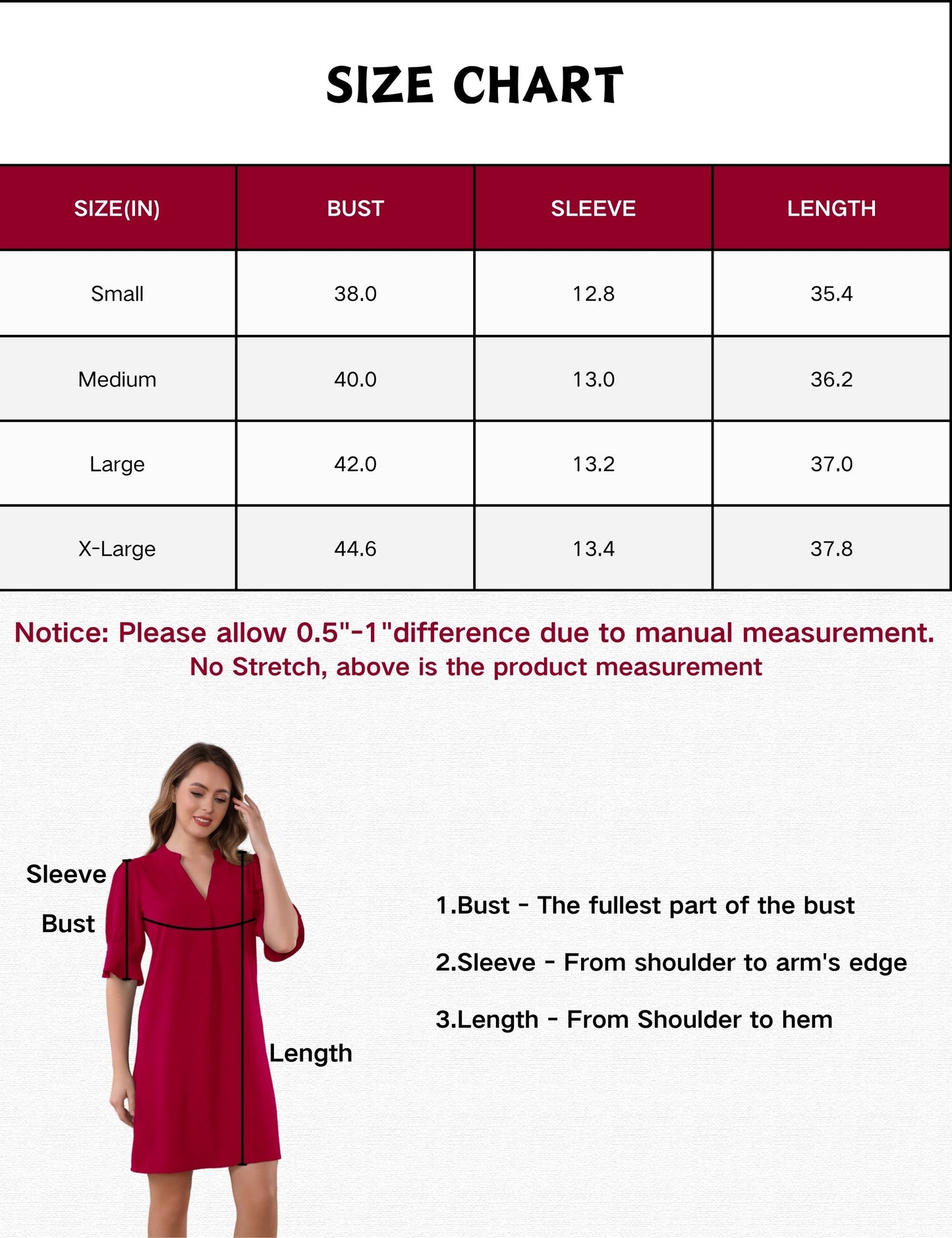 Spring Dresses for Women Casual Flowy Cute Short Sleeve V Neck Shift Dress
